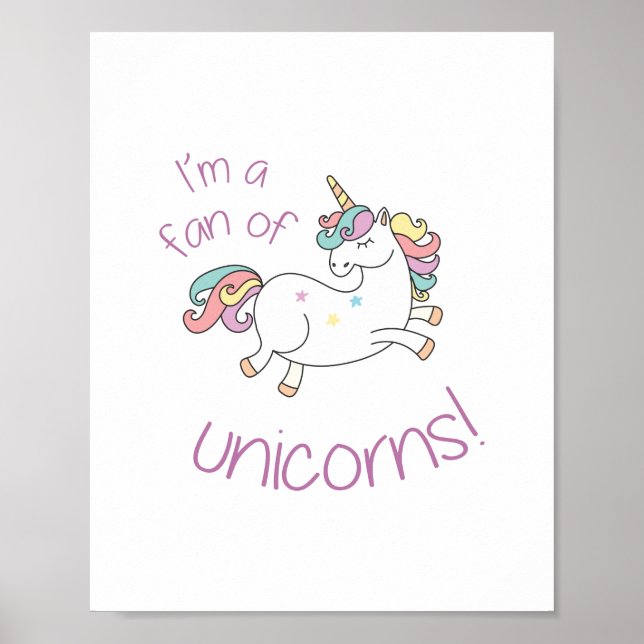 Unicorn Fan Poster (Front)