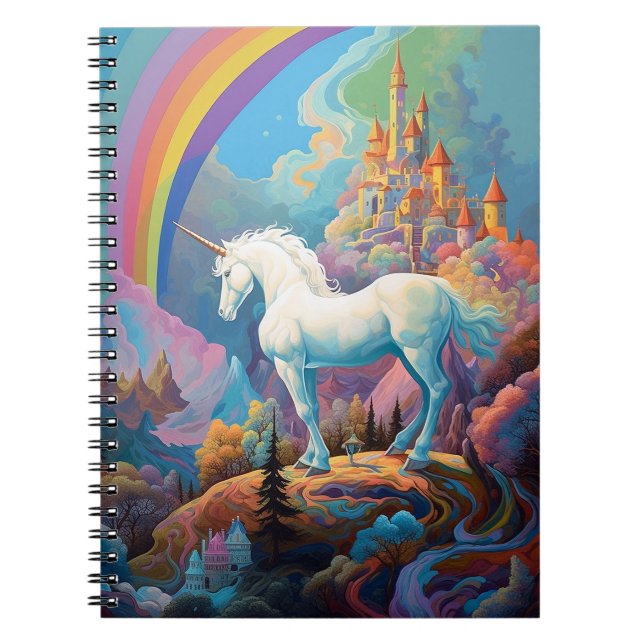 Unicorn Fantasy Art Notebook (Front)
