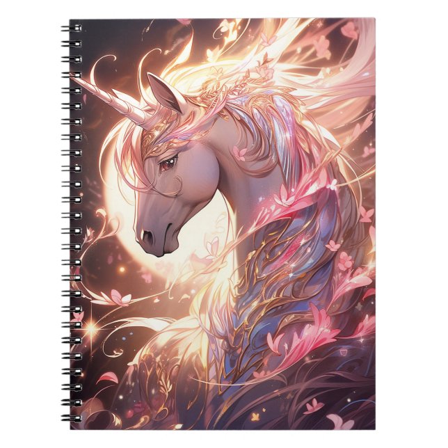 Unicorn Fantasy Art Notebook (Front)