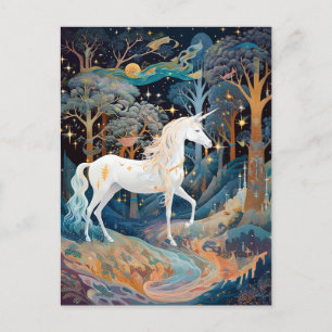 Unicorn Fantasy Art Postcard