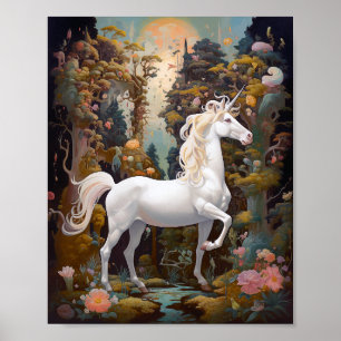 Unicorn Fantasy Art Poster