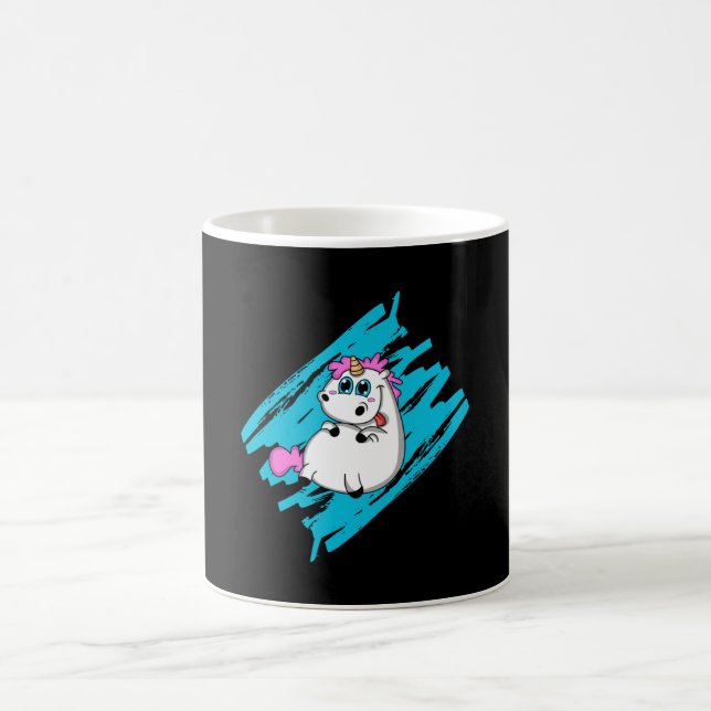 Unicorn Fantasy Cute Animals Funny Rainbow Gift Coffee Mug (Center)