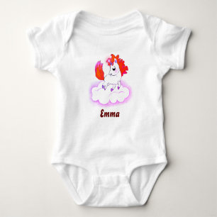 unicorn fantasy magical world baby bodysuit
