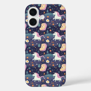 Unicorn Fantasy Pattern iPhone 16 Case
