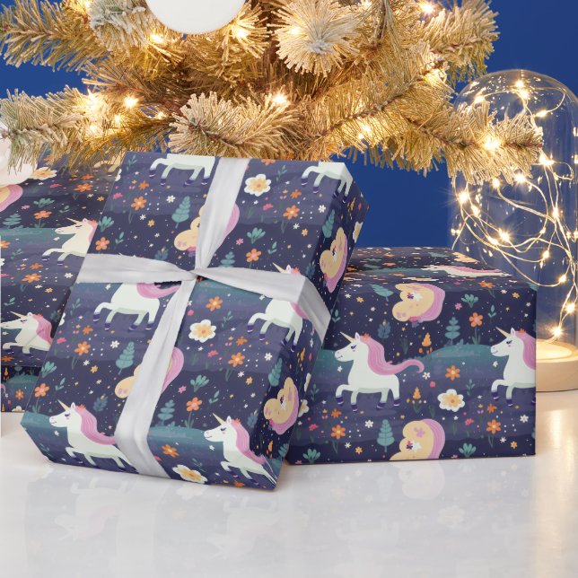 Unicorn Fantasy Pattern Wrapping Paper (Holidays)