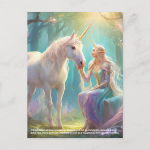 Unicorn Fantasy Postcard