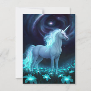 Unicorn Fantasy Postcard