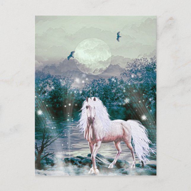 Unicorn Fantasy Postcard (Front)