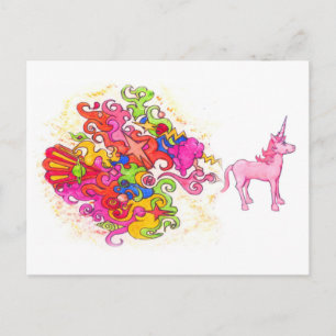 Unicorn Fart Postcard
