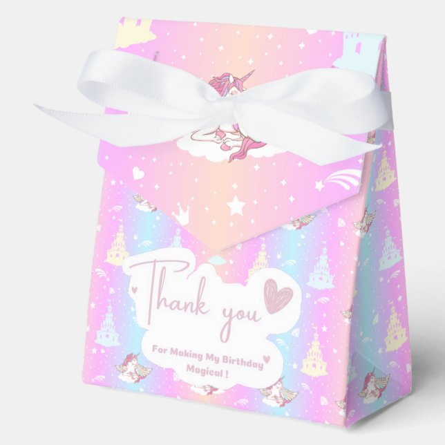 Unicorn Favour Box (Front)