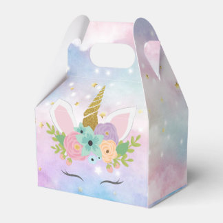 Unicorn favour box birthday party personalised