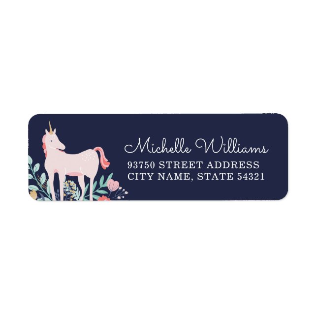 Unicorn Fields Return Address Labels (Front)