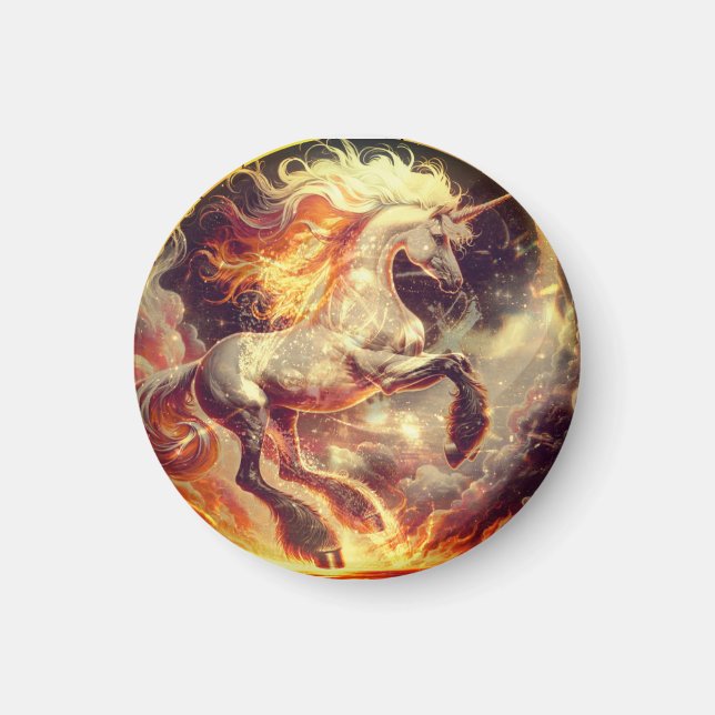 Unicorn Fire Magnet (Front)