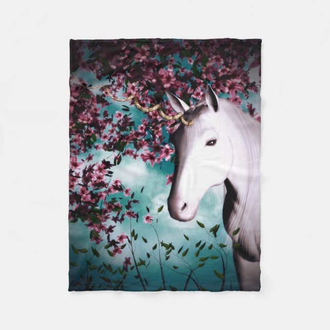 Unicorn fleece Blanket (Front)