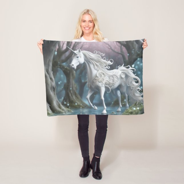 Unicorn Fleece Blanket, 30"x40" Blanket (In Situ)