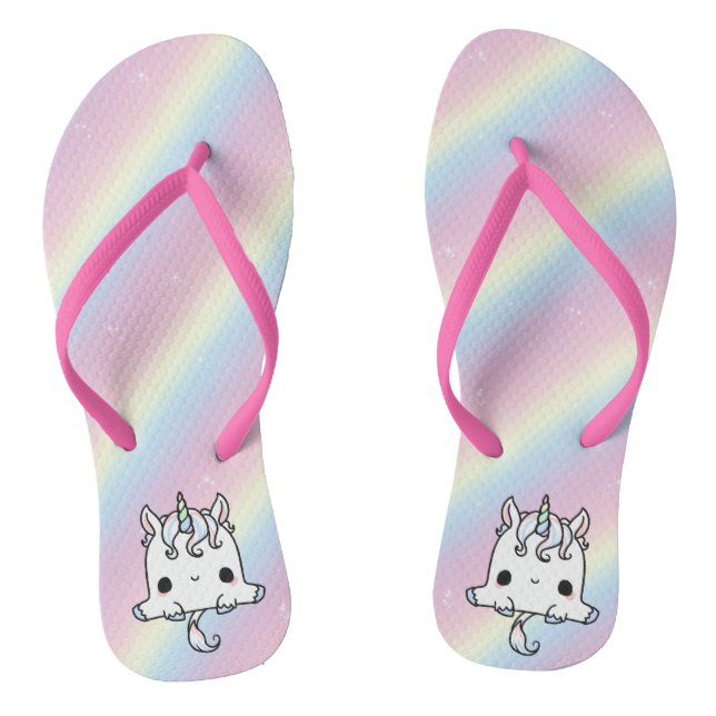 Unicorn Flip Flops (Footbed)