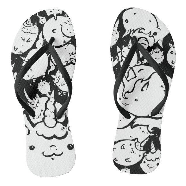 Unicorn flip-flops flip flops (Footbed)