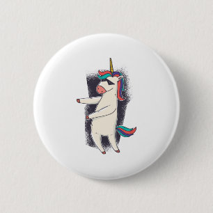 Unicorn Floss Dance 6 Cm Round Badge