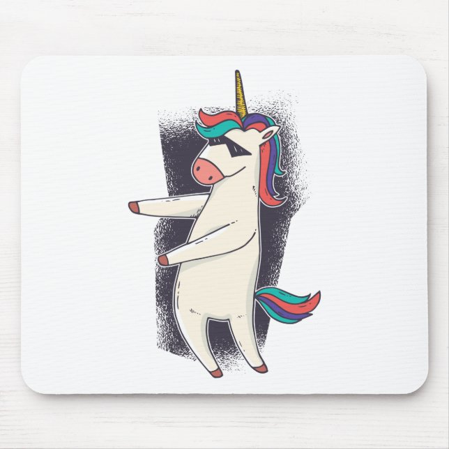 Unicorn Floss Dance Mouse Mat (Front)