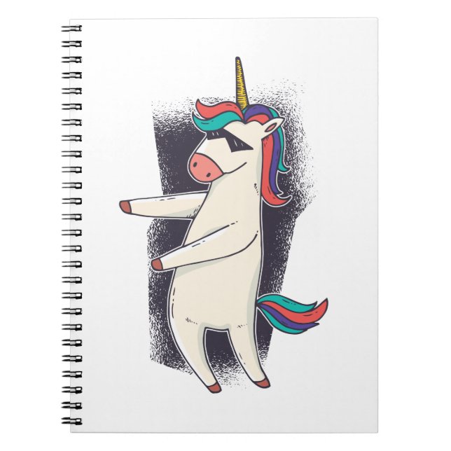Unicorn Floss Dance Notebook (Front)