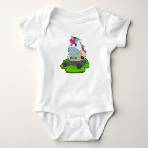 Unicorn Food Spoon Baby Bodysuit