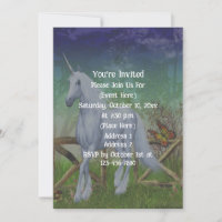 Unicorn Forest Gate Cute Fantasy Party