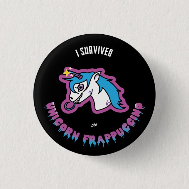 Unicorn Frapp 3 Cm Round Badge (Front)