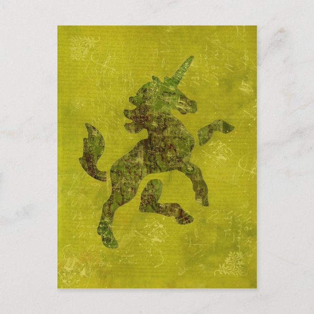 Unicorn Fresco Postcard (Front)