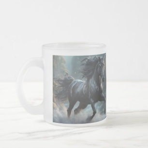 Unicorn Frosted Glass Coffee Mug