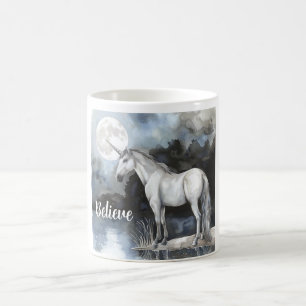 Unicorn Full Moon Believe Coffee Mug