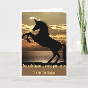 Unicorn fun note card