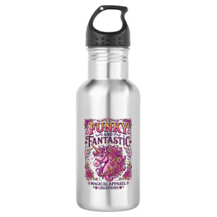 Unicorn Funky and Fantastic Stylish Zazzle Design_ 532 Ml Water Bottle