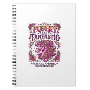 Unicorn Funky and Fantastic Stylish Zazzle Design_ Notebook
