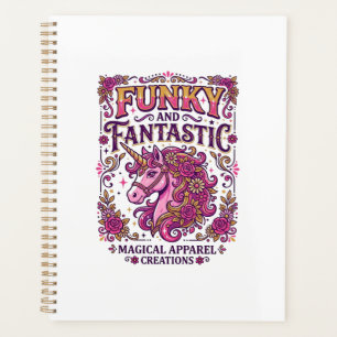 Unicorn Funky and Fantastic Stylish Zazzle Design_ Planner