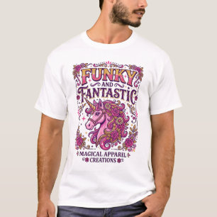 Unicorn Funky and Fantastic Stylish Zazzle Design_ T-Shirt