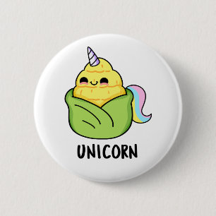Unicorn Funny Baby Corn Pun 6 Cm Round Badge