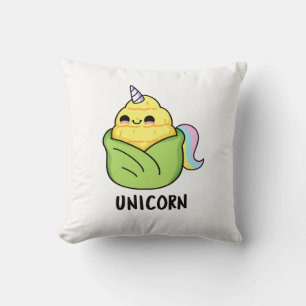 Unicorn Funny Baby Corn Pun Cushion