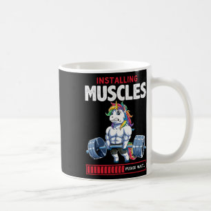Unicorn Funny Bodybuilding Flexcorn Humour Gym Cut Coffee Mug