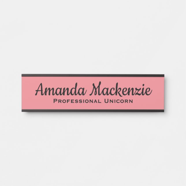 Unicorn Funny Office Door Sign For Her (Front)