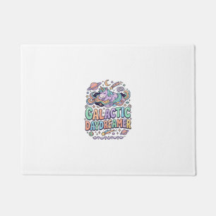 Unicorn Galactic Daydreamer Kawaii Sticker and Shi Doormat