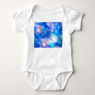 Unicorn Galaxy Night Sky Print Baby Bodysuit