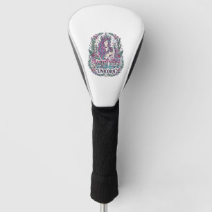 Unicorn Garden Witch Unicorn Colourful Apparel Gra Golf Head Cover