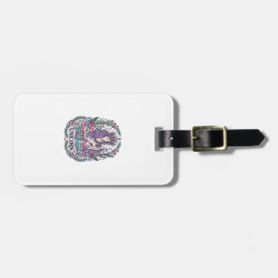 Unicorn Garden Witch Unicorn Colourful Apparel Gra Luggage Tag