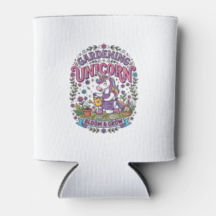 Unicorn Gardening Unicorn Commercial Cute Gift Des Can Cooler