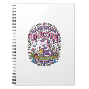 Unicorn Gardening Unicorn Commercial Cute Gift Des Notebook