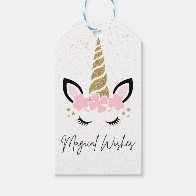 Unicorn Gift Tags (Front)
