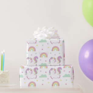 Unicorn Girl birthday Wrapping Paper