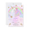 Unicorn Girl First Birthday Rainbow Watercolor
