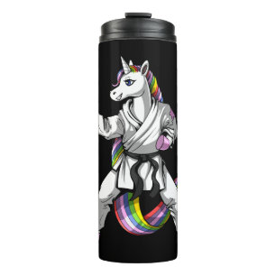 Unicorn Girl Karate Ninja Thermal Tumbler