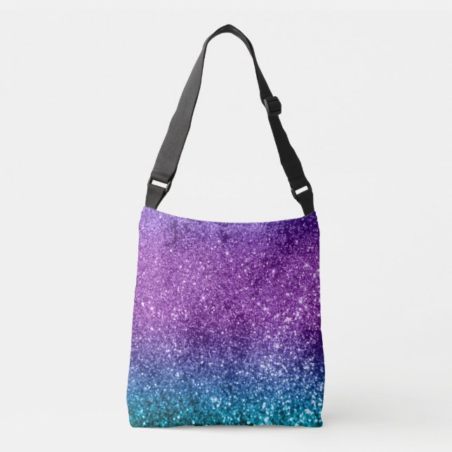 Unicorn Girls Glitter #10 #shiny Crossbody Bag (Front)